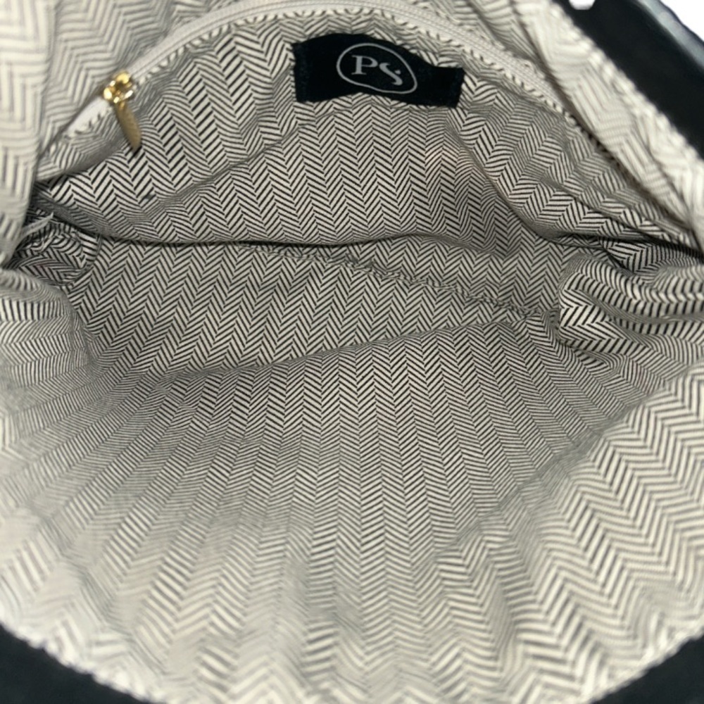 PS Fold Over Faux Leather Purse, black - Picture 2 of 3